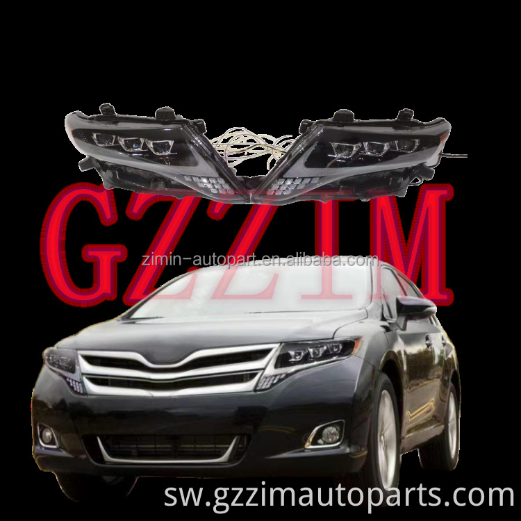 Kiwanda 3LED Headlight kwa 2011-2018 Venza Headlamp